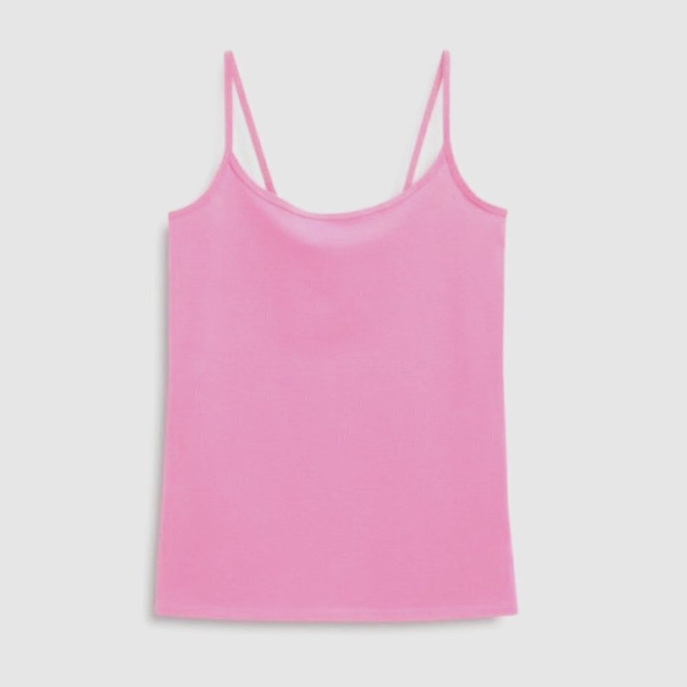 Pink Lace Trim Baby Doll Tank Top - Picture 2 of 8